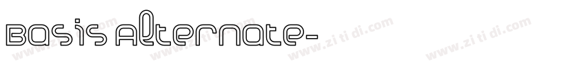 Basis Alternate字体转换